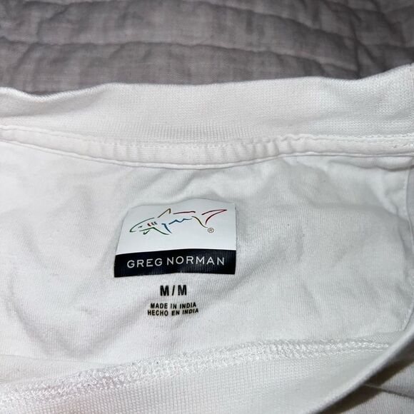 Men’s white Greg Norman, long sleeve tee - Picture 3 of 3